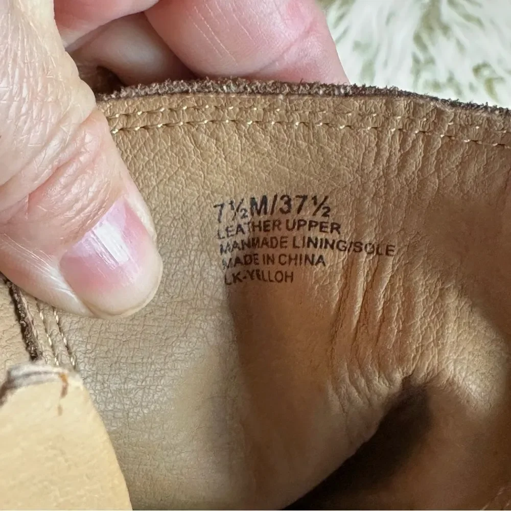 Lucky Brand Tan Suede Wedge Boots